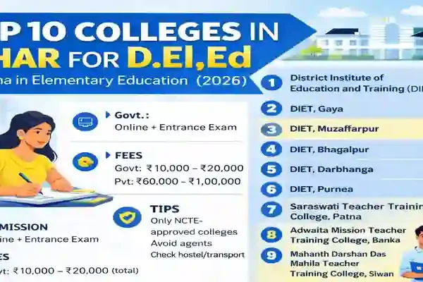 Top 10 colleges in Bihar for D.El.Ed