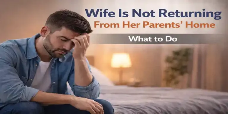 Man worried because his wife is not returning from her parents’ home