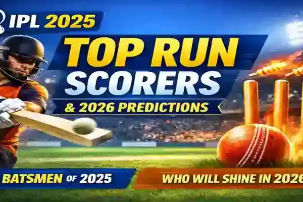 IPL 2025 top run scorers list featuring leading batsmen and 2026 season predictions