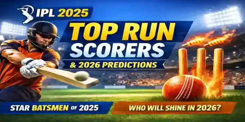 IPL 2025 top run scorers list featuring leading batsmen and 2026 season predictions