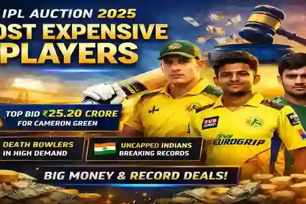 IPL Auction 2025 most expensive players list with highest bids
